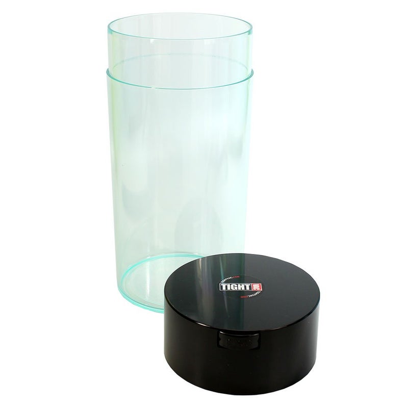TIGHTPAC Tightvac - 5oz to 24 Ounce - Patented Airtight Container | Multi-use Vacuum Container Works as Smell Proof Containers for Herbs and Dry Goods. Black Clear - Image 2